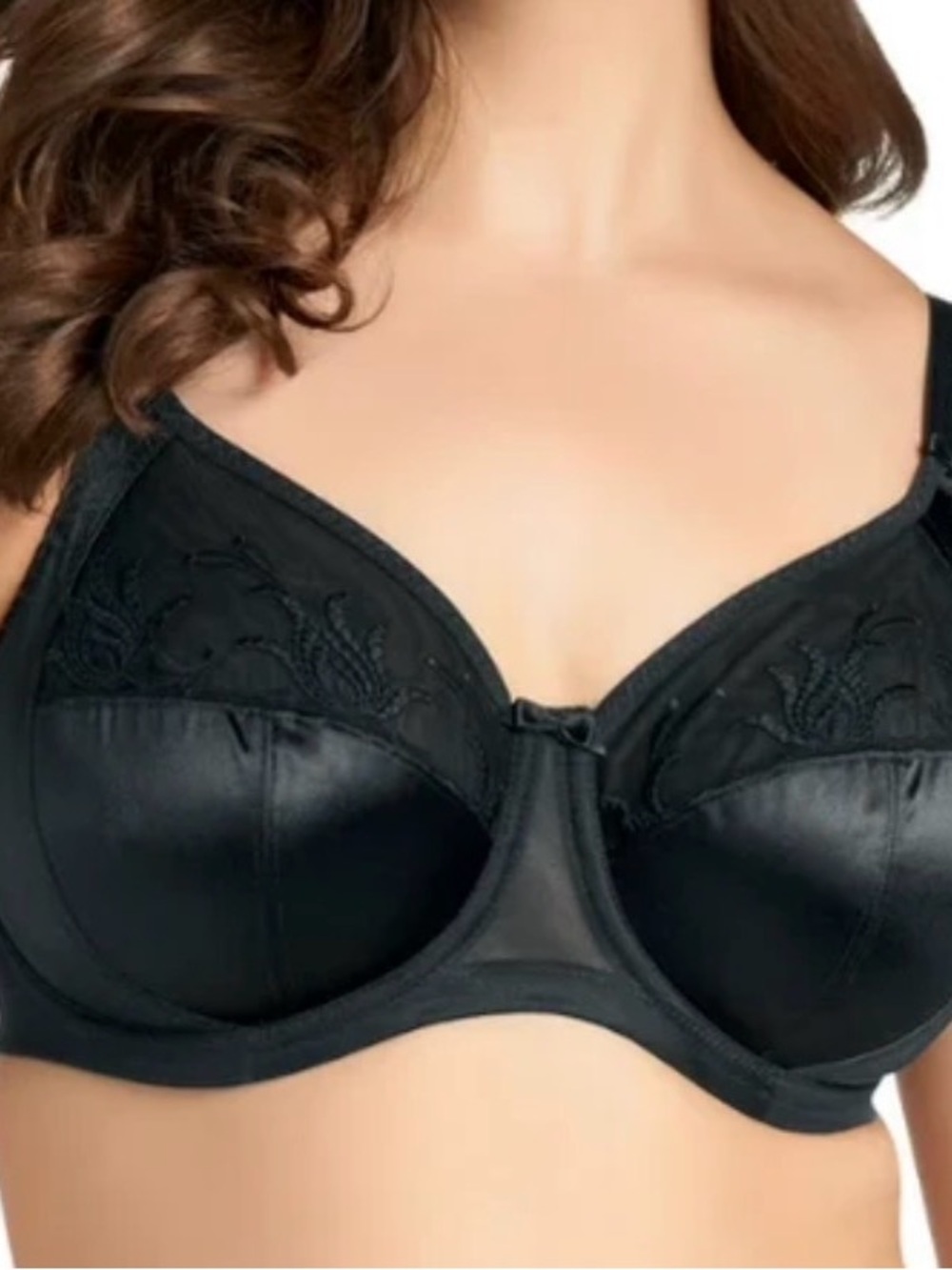 Elomi Caitlyn 8030 Full Cup Side Support Black Underwire 36G